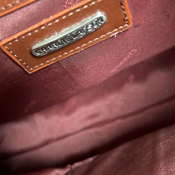 Charlie Lapson embossed handbag, excellent condition - Picture 8 of 15